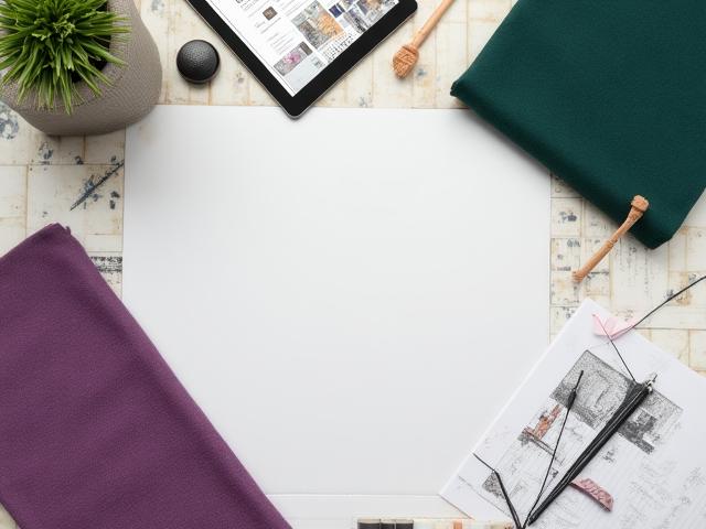 Designer working on a high-end interior design website layout