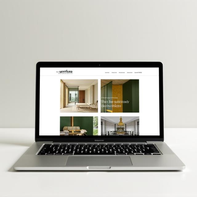 Interior design studio portfolio website